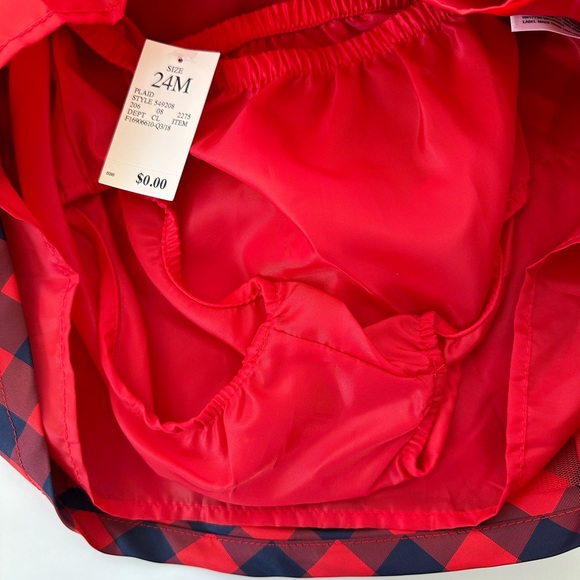 NWT Cat and Jack Girls Sleeveless Plaid Dress - Picture 6 of 10